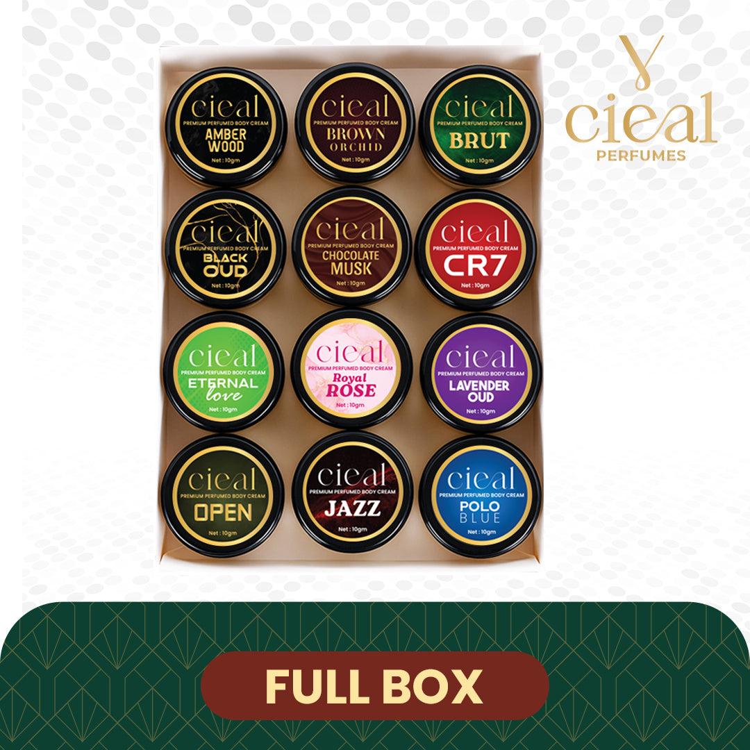 CIEAL Solid Perfume Set of 12 – Complete Collection of Premium Solid Perfumes in One Elegant Box